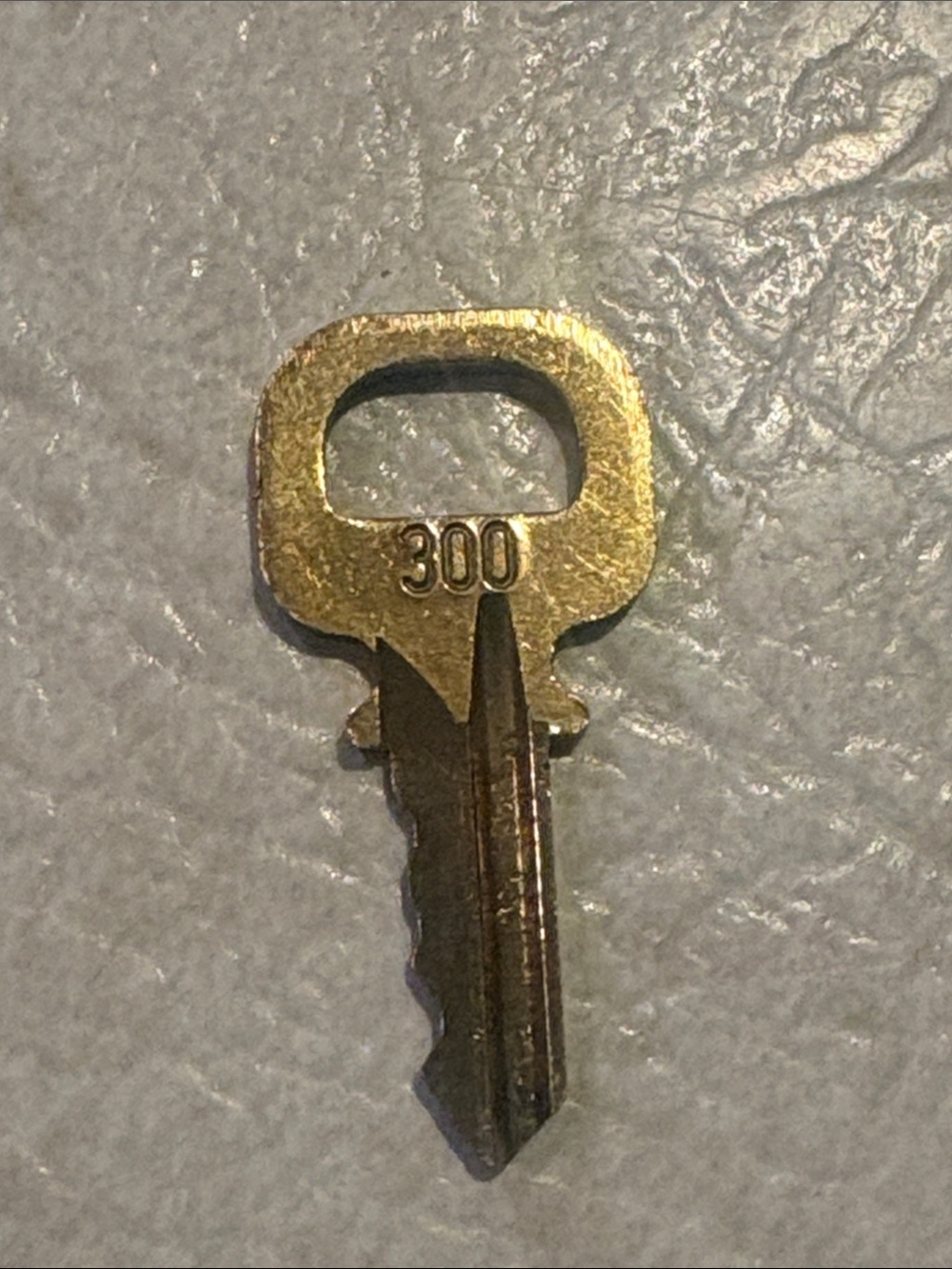 Authentic Louis Vuitton Replacement Padlock Key No. 300]- Gold Tone
